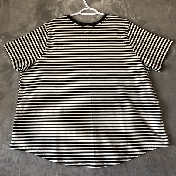 Terra Sky Set of 2 T-Shirts 3XL & 2XL Stripes Crewneck Short Sleeve Plus Size - Picture 14 of 14